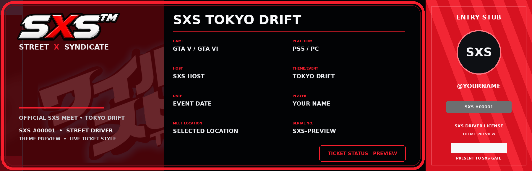SXS Discord cutter ticket